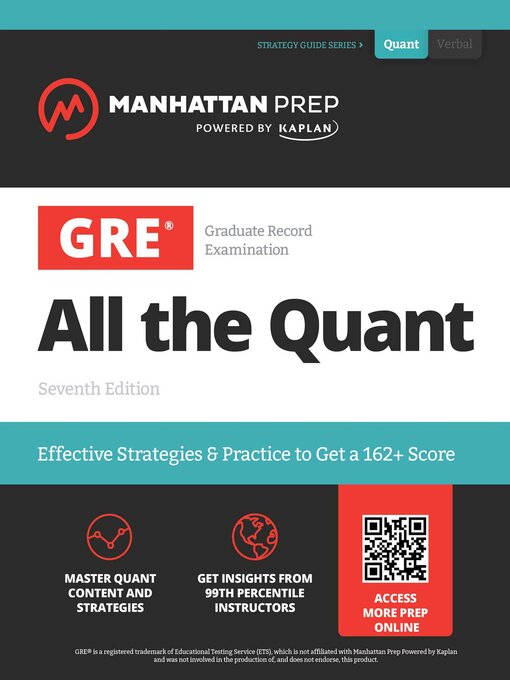 Title details for GRE All the Quant by Manhattan Prep - Available